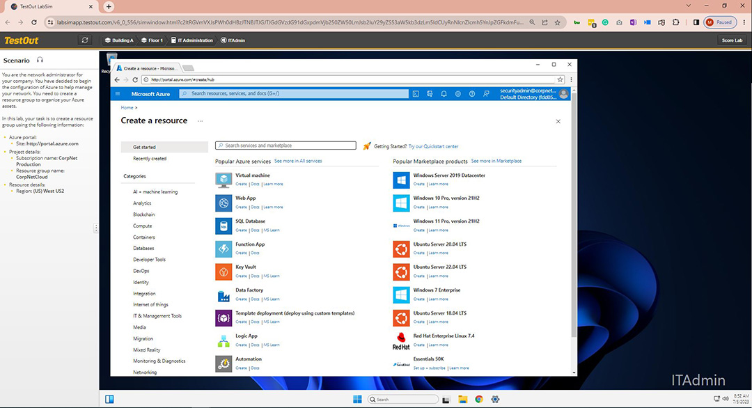 TestOut Course Announcement Hybrid Server Pro Advanced